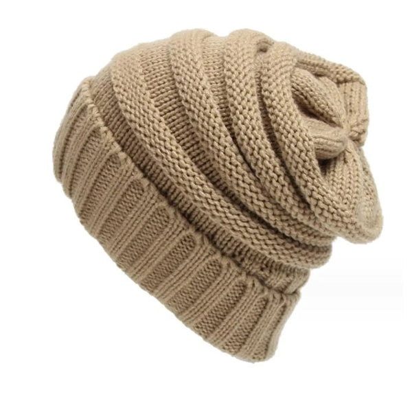 Unisex Winter Warm Cable Knit Slouchy Skull Beanie Cap Hat