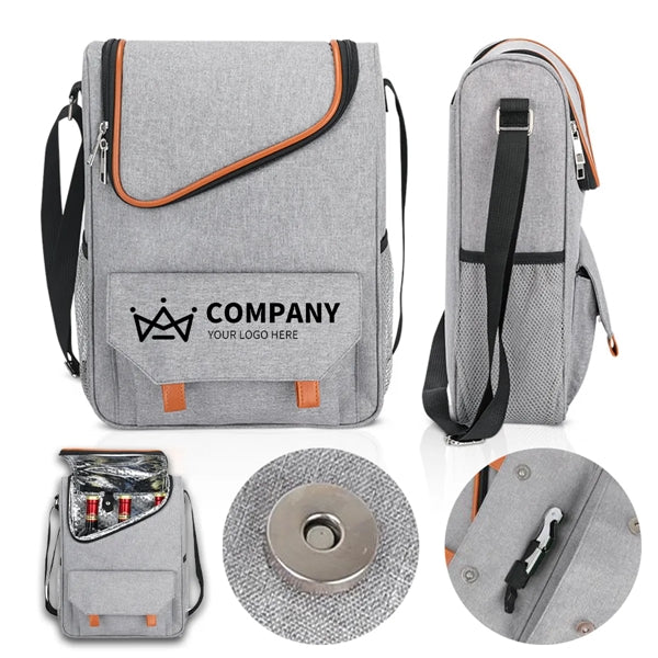 Portable Three Bottles Red Wine Cooler Insulated Bag