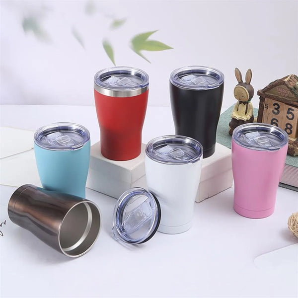 12oz Stainless Steel Cup with Lid Insulated Double Wall Mug