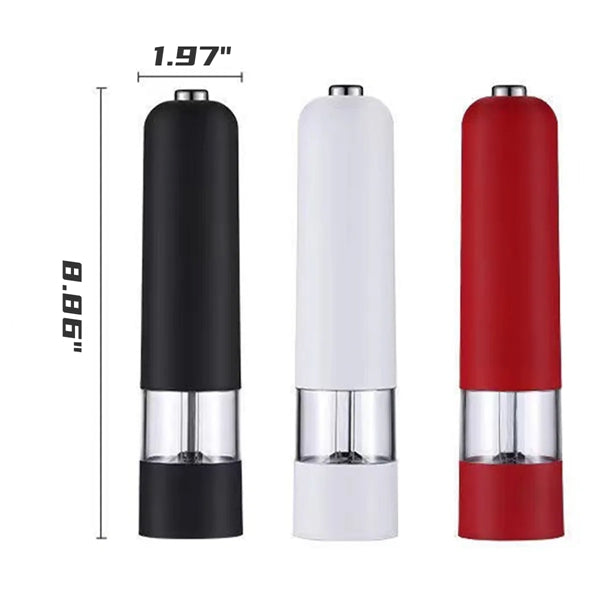 Automatic Electric Plastic Ceramic Burr Salt Pepper Grinder