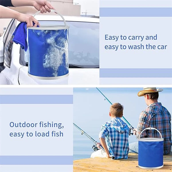 Outdoor Collapsible Camping Fishing Car Washing Bucket