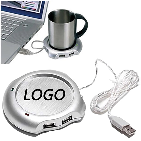 Coffee Cup Mug Warmer With 4 USB Hub