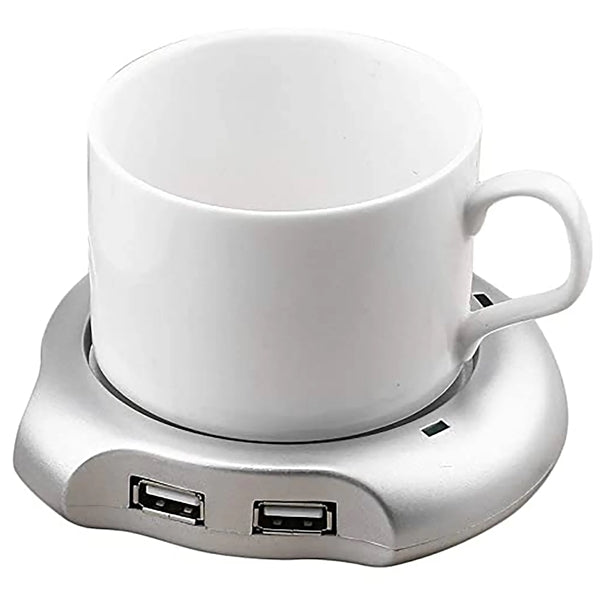 Coffee Cup Mug Warmer With 4 USB Hub