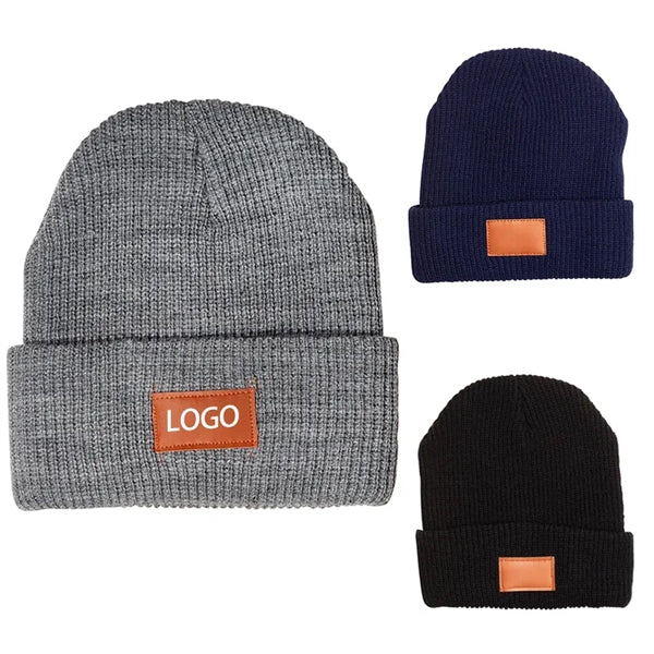 Cuffed Rib Knit Beanie