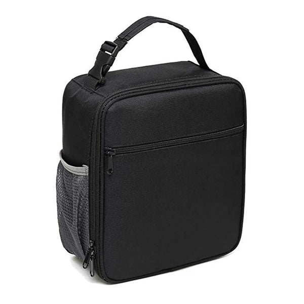 Portable Insulated Zipper Case Lunch Cooler Mesh Tote Bag