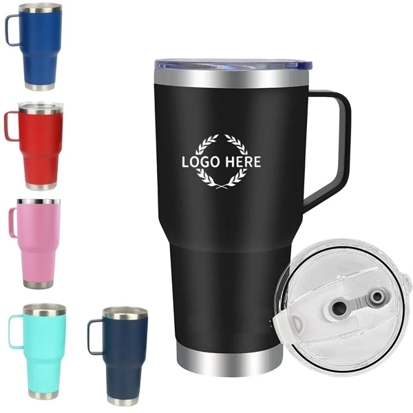 30oz Stainless Steel Coffee Tumbler with Handle