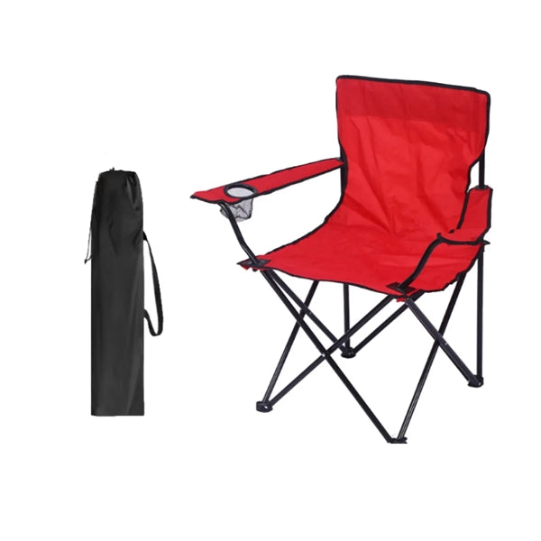 Outdoor Folding Camping Captains Chair With Carrying Bag