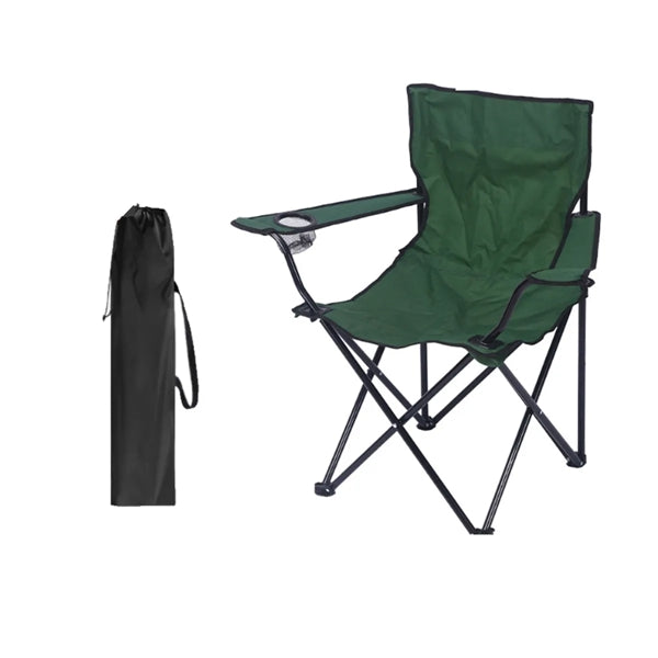 Outdoor Folding Camping Captains Chair With Carrying Bag