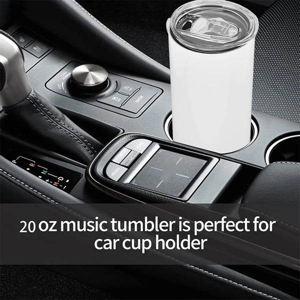 20oz Vacuum Insulated Tumbler Cup With Wireless Speaker