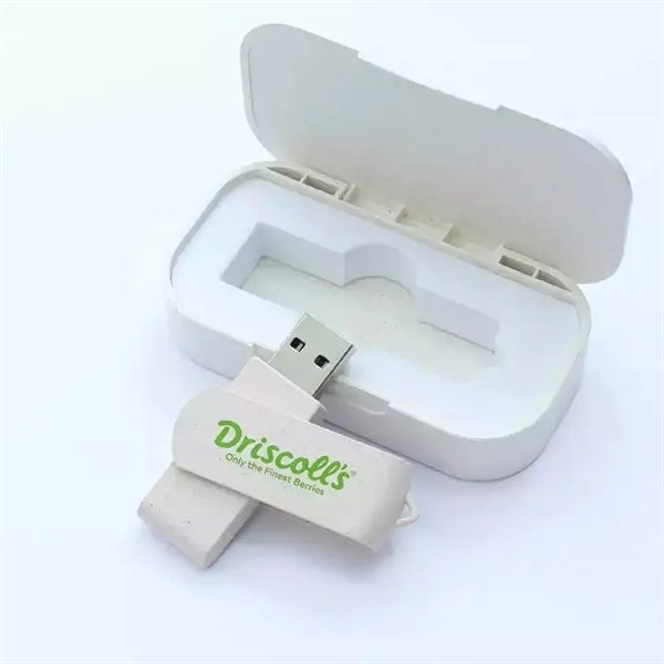 Wheat Straw Box USB Flash Set Eco-friendly