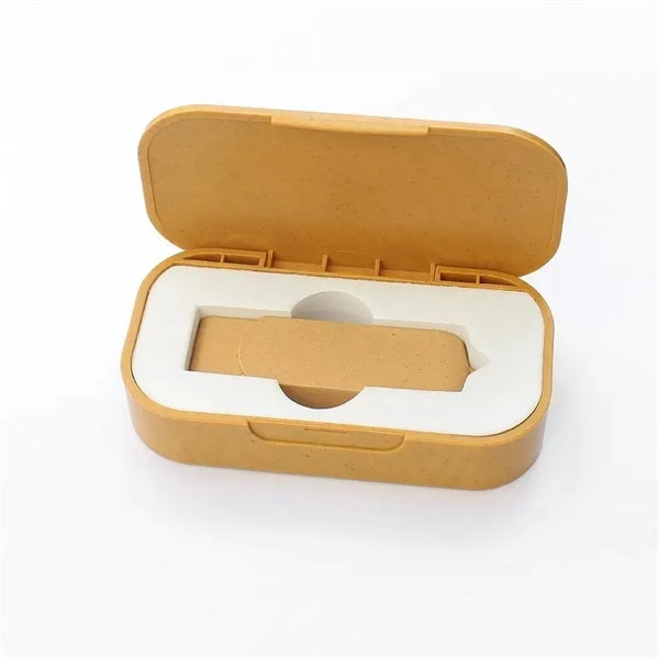 Wheat Straw Box USB Flash Set Eco-friendly