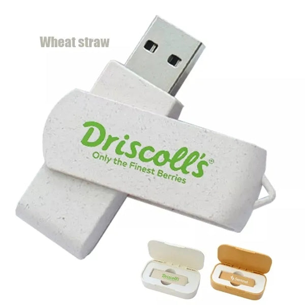 Wheat Straw Box USB Flash Set Eco-friendly