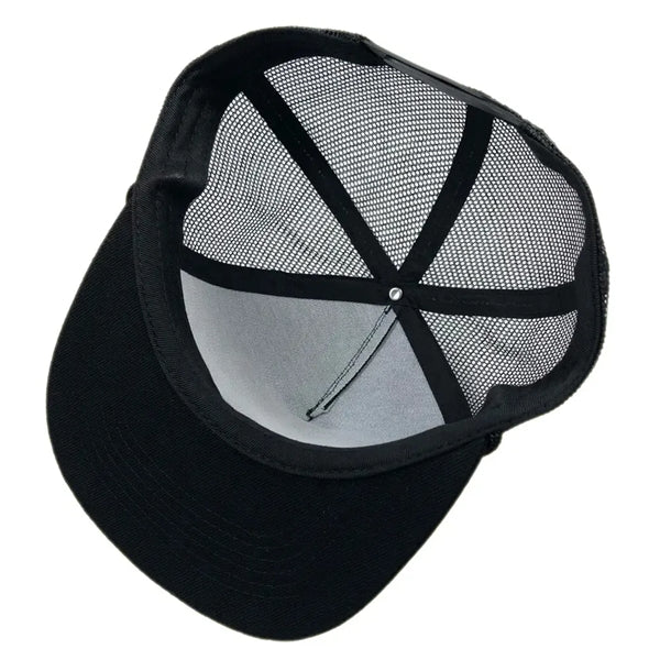 Flat Bill Trucker Hat with Rope