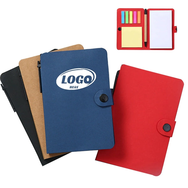 Meeting Mate Notebook With Pen and Sticky Flags