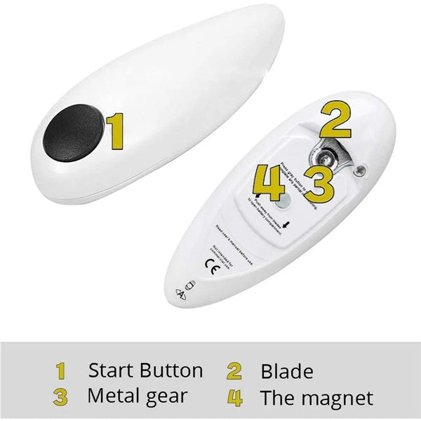 One Touch Smooth Edge Restaurant Electric Can Opener