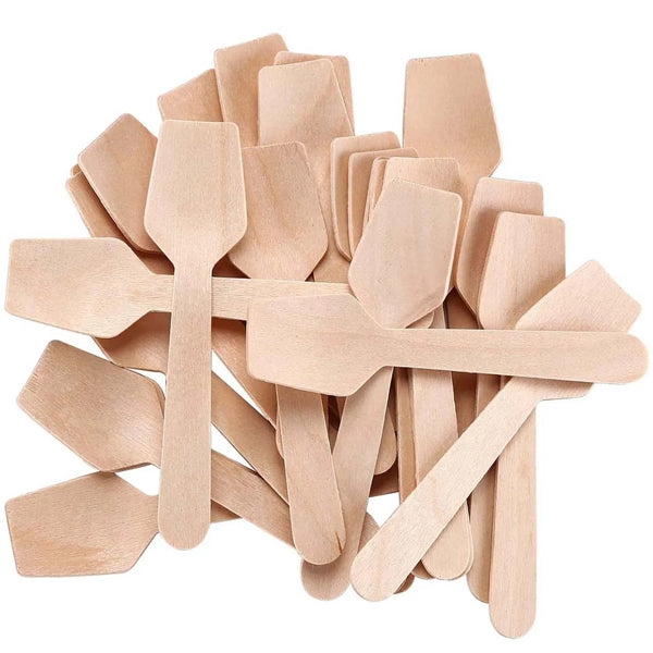 3.75 Inche Mini Wooden Spoon Disposable Cutlery