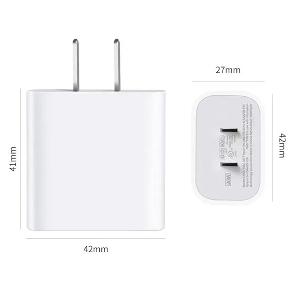 PD20w Fast Charger & USB C to Lighting Cable