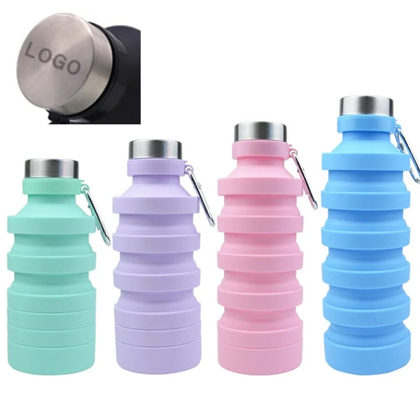 17oz Collapsible Silicone Water Bottle