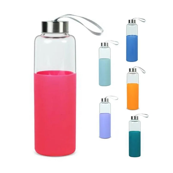 18oz Glass Tumblers with Silicone Protective Sleeve