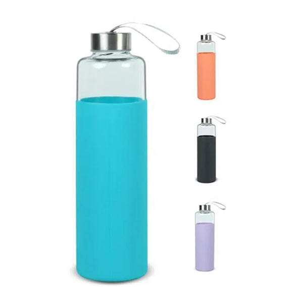 18oz Glass Tumblers with Silicone Protective Sleeve