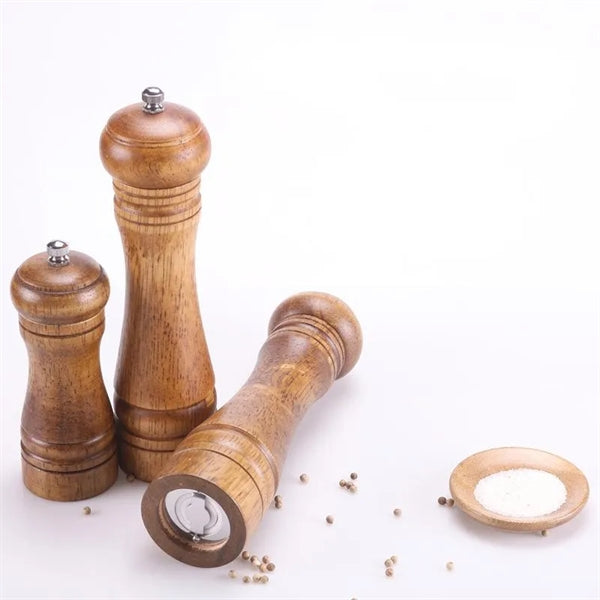 5" Salt/ Pepper Oak Wood Mill Grinder