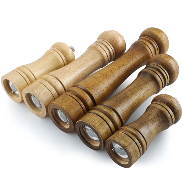5" Salt/ Pepper Oak Wood Mill Grinder