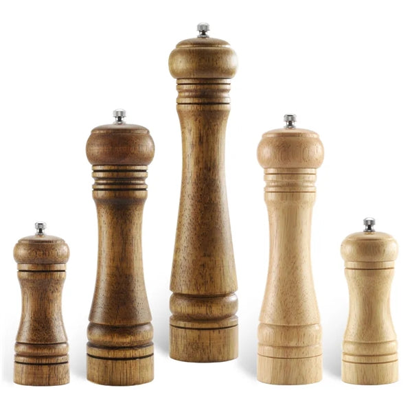 5" Salt/ Pepper Oak Wood Mill Grinder