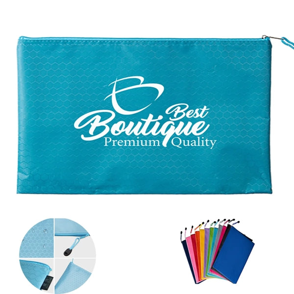Waterproof File Bag Pencil Pouch With Zipper