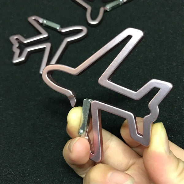 Aluminum Airplane Shaped Carabiner