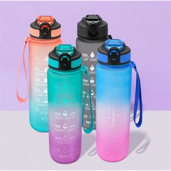 32 oz Water Bottle with Time Marker