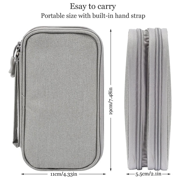 Portable Electronic Travel Organizer Bag