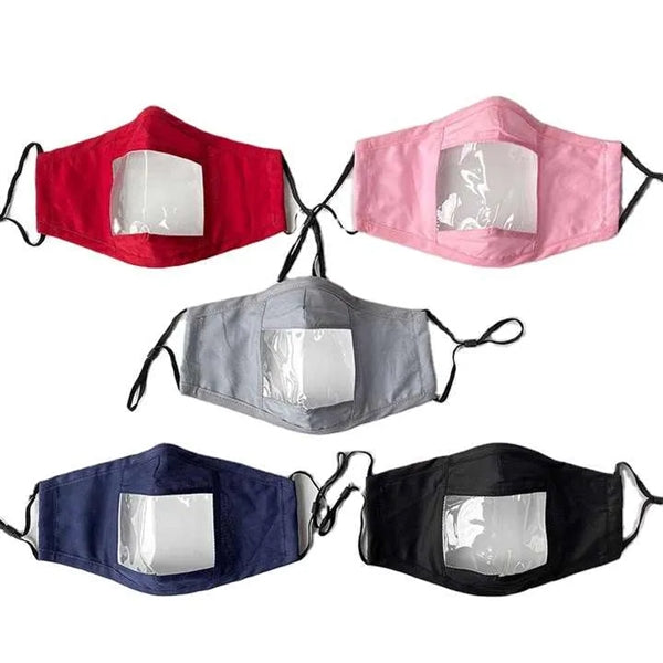 See through Lip Reading Masks