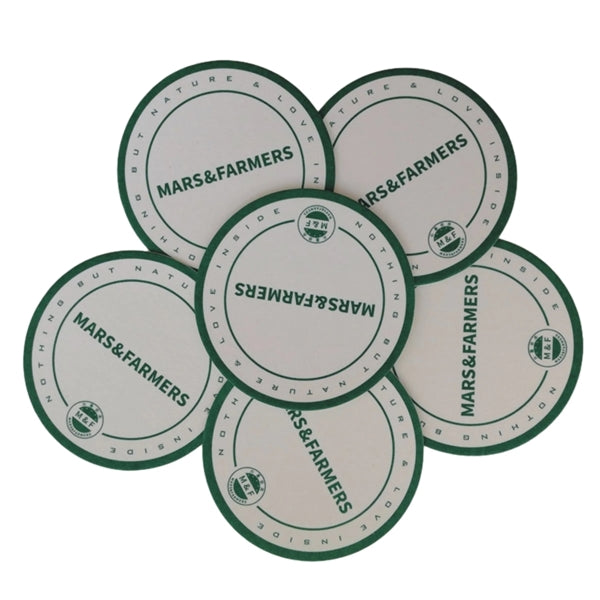 4 Inch Round Full Color PulpBoard Paper Coaster 3pt