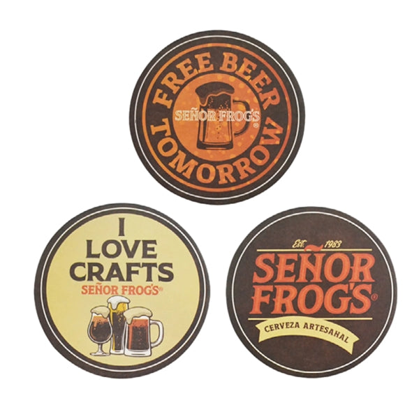 4 Inch Round Full Color PulpBoard Paper Coaster 3pt