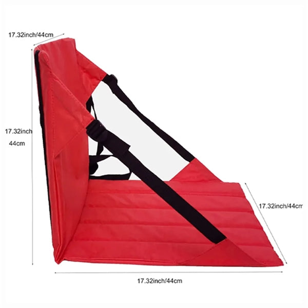Lightweight portable stadium seats with backrest