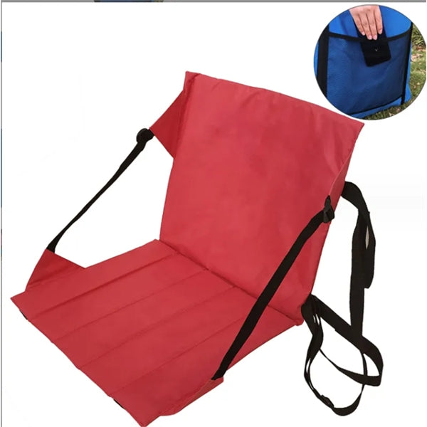 Lightweight portable stadium seats with backrest