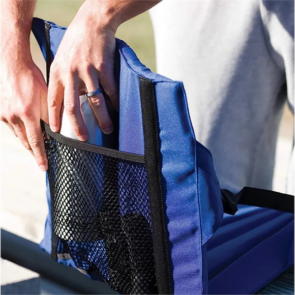 Lightweight portable stadium seats with backrest