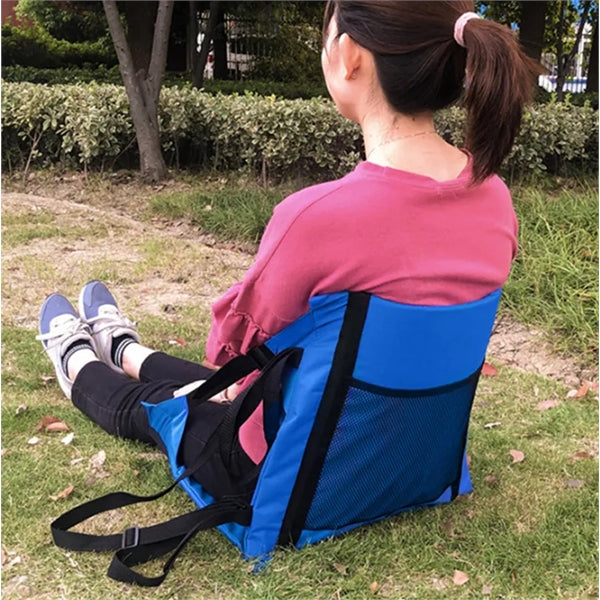 Lightweight portable stadium seats with backrest