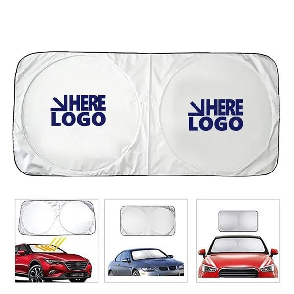 Double Panel Folding Car Windshield Sun Visor