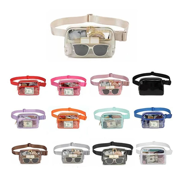 Clear PVC Crossbody Belt Waist Bag