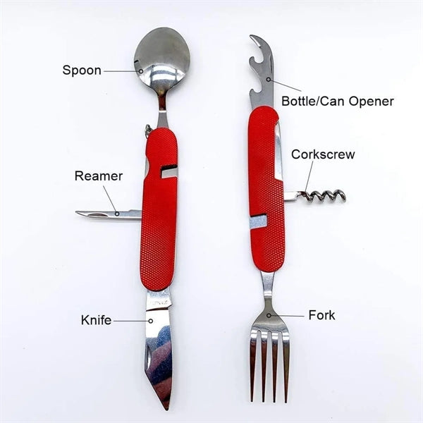 Multifunctional Foldable Knife Fork Spoon