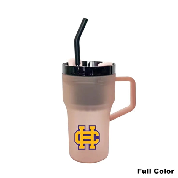 20/40 oz Plastic Tumbler with Handle Straw Lid Tea Infuser