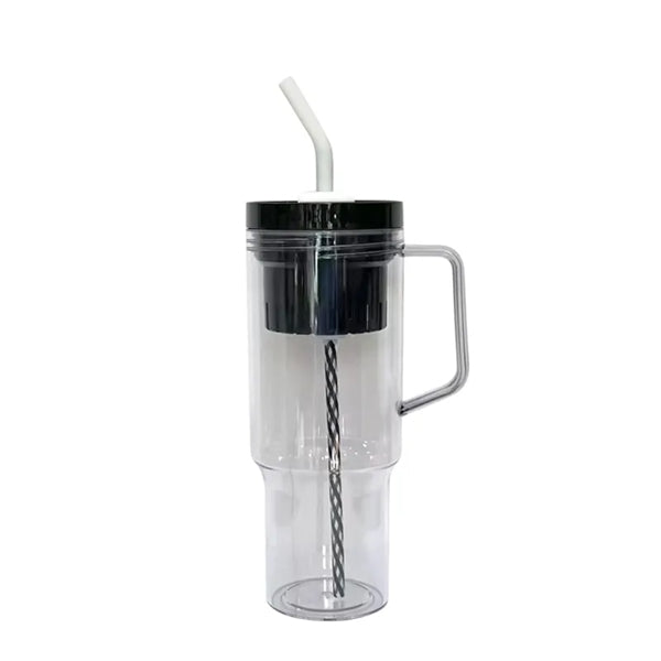 20/40 oz Plastic Tumbler with Handle Straw Lid Tea Infuser