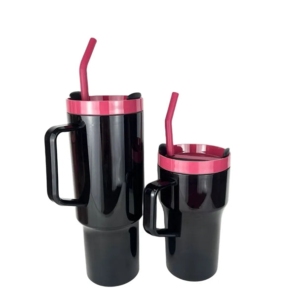 20/40 oz Plastic Tumbler with Handle Straw Lid Tea Infuser