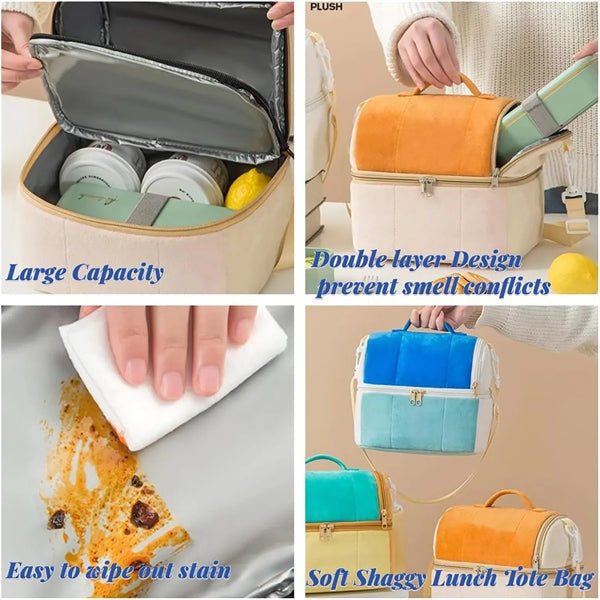 Double Decker Cooler Insulated Lunch Bag