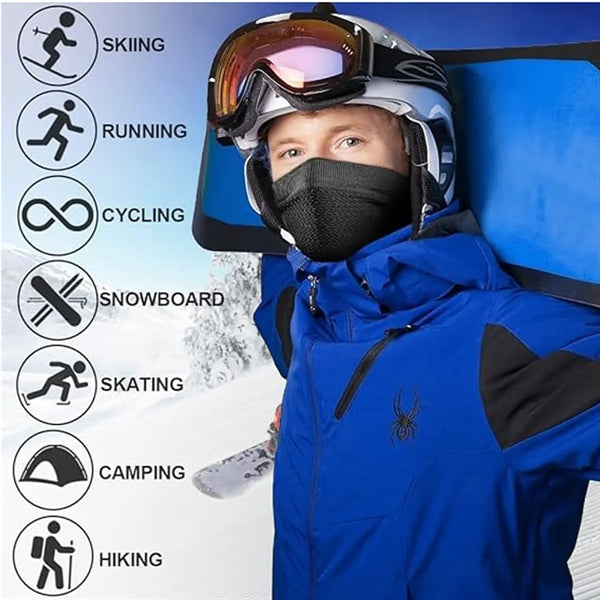 Winter Thermal Face Bandana Mask Cover Neck Warmer Gaiter