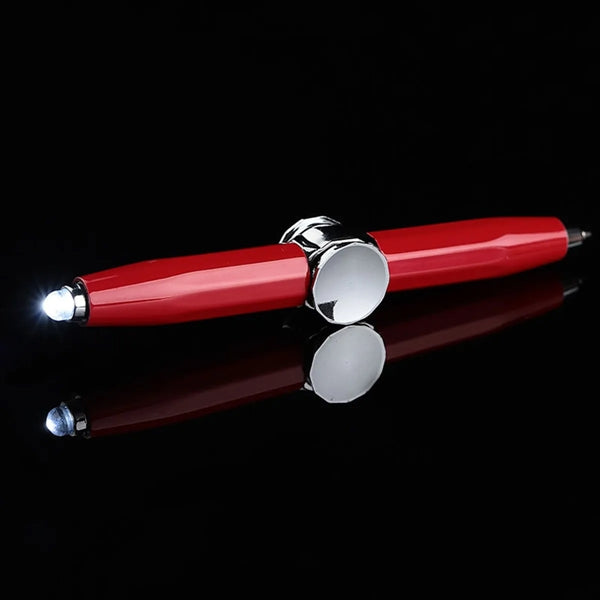 Metal Decompression LED Rotation Ballpoint Pen