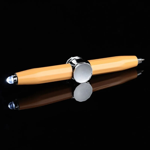 Metal Decompression LED Rotation Ballpoint Pen