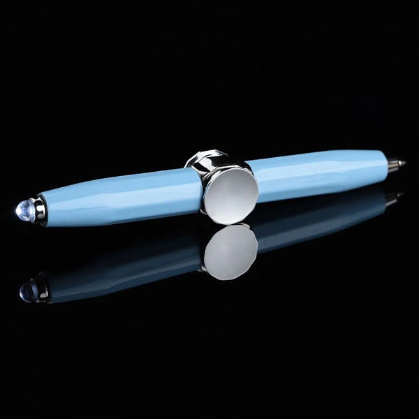 Metal Decompression LED Rotation Ballpoint Pen