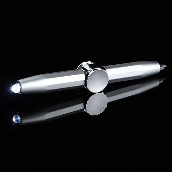 Metal Decompression LED Rotation Ballpoint Pen